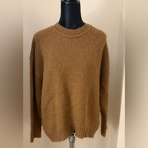 EUC J. Crew Button- Shoulder crew neck sweater sz L